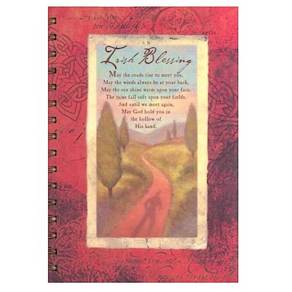 Artworks Irish Blessings Spiral Bound Ruled Paper Hardcover Notebook Journal